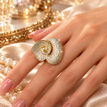 Anillo Corazón Imperial – Cristales Brillantes