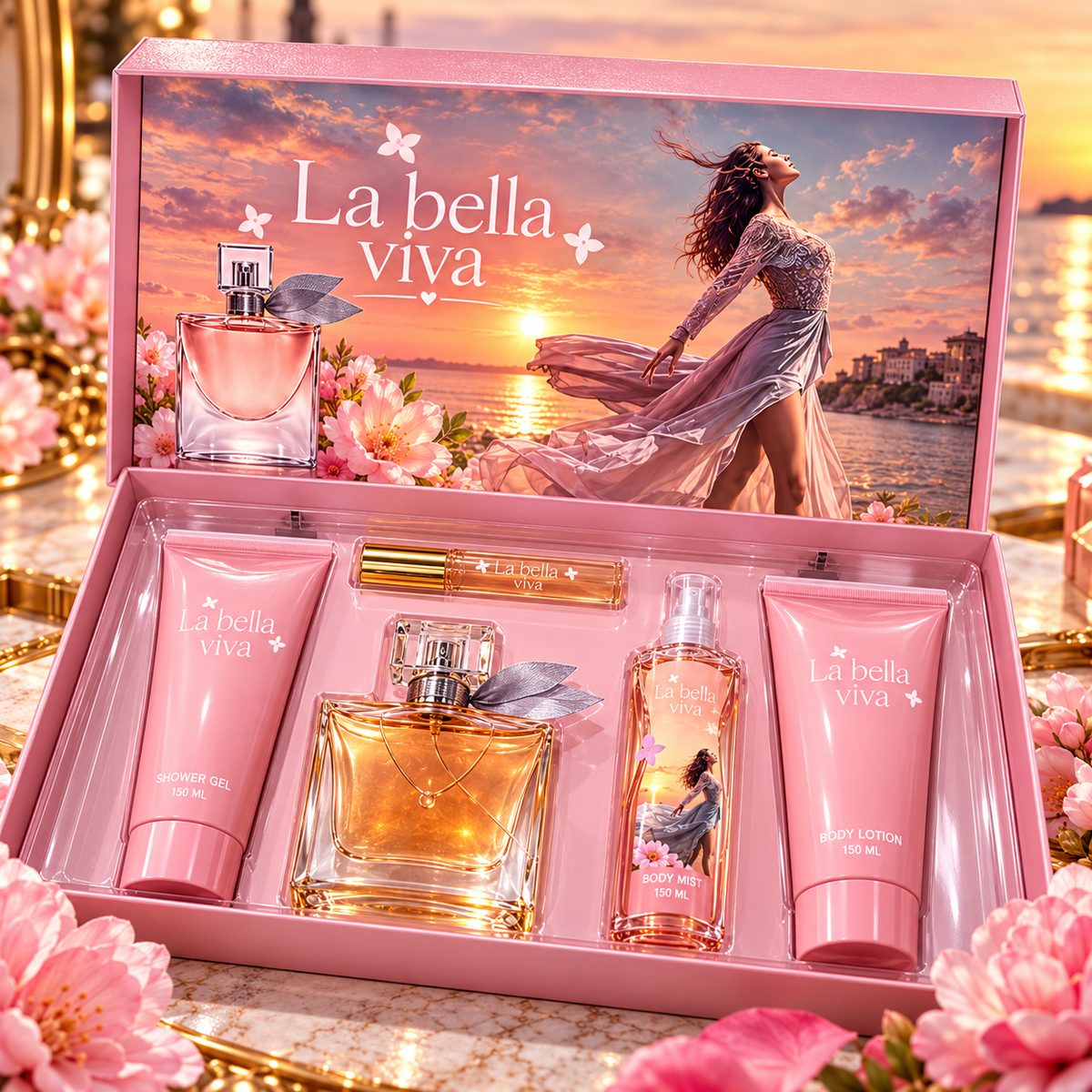 Set de Perfume La Bella Viva – 5 Piezas