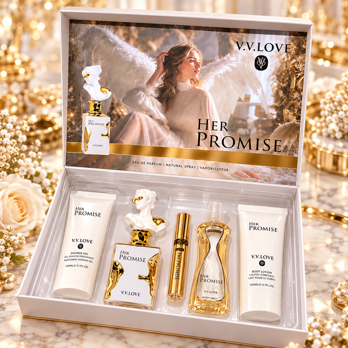 Set de Perfume Her Promise – 5 Piezas